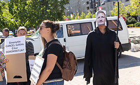 Ūkininkų protestas prie seimo