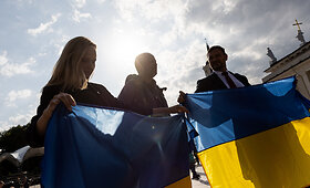 Mitinge Vilniuje Lietuvos ir Ukrainos politikai ragino priimti &scaron;alį į NATO