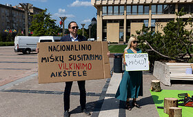 Lietuvos žaliųjų partijos protestas dėl Nacionalinio mi&scaron;kų susitarimo
