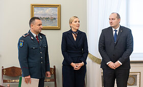 Gitanas Nausėda susitiko su vidaus reikalų ministre, &scaron;vietimo, mokslo ir sporto ministru bei generaliniu policijos komisaru
