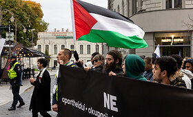 Tylos eisena palaikyti Gazą Vilniuje