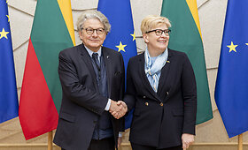 Ingrida &Scaron;imonytė susitiko su Europos Komisijos nariu Thierry Bretonu