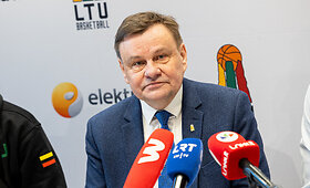 2025 m. Europos čempionato atrankos varžybų Lietuvos vyrų krep&scaron;inio rinktinės naujienų pristatymas