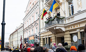 Vasario 16-osios minėjimas prie Signatarų namų, 2024-02-16