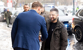 Ukrainos Prezidentas Volodymyras Zelenskis atvyko į Kempinski vie&scaron;butį