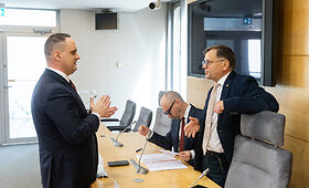 Seimo Laikinosios tyrimo komisijos dėl VSD prane&scaron;ėjo informacijos spaudos konferencija