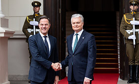 Gitanas Nausėda susitiko su Nyderlandų premjeru Marku Rutte