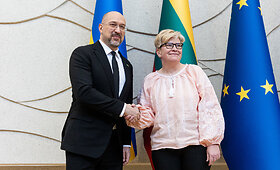 Ingrida &Scaron;imonytė susitiko su Ukrainos Ministru Pirmininku Denysu &Scaron;myhaliu