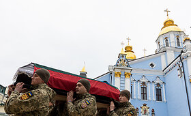 Kyjive atsisveikinama su žuvusiu, už Ukrainą kovojusiu Lietuvos kariu Tadu Tumu &ndash; Milžinu