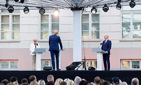 Kandidatų į Respublikos Prezidentus debatai S.Daukanto aik&scaron;tėje
