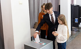 Ignas Vėgėlė balsavo prezidento rinkimuose