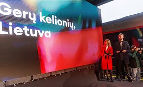 Pirmojo &bdquo;Stadler&ldquo; traukinio kelionės renginys