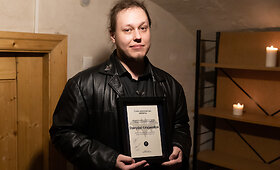 Dovydui Grajauskui  įteikta &Scaron;ik&scaron;nosparniuko premija