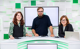 Tarptautinės &scaron;iuolaikinio meno mugės ArtVilnius 2023 organizatoriai 15min studijoje