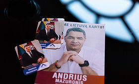 Andriaus Mazuronio &scaron;tabas Darbo partijos būstinėje