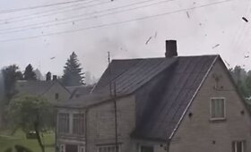 Viesulas siaubia Antanavą