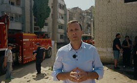 15min reportažas: rusų raketos sudaužė Lvivo ramybę
