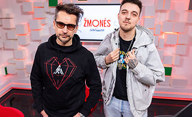 Žmonės svečiuose studijoje Alanas Cho&scaron;nau ir Niko Barisas