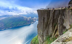Preikestolen uola Norvegijoje