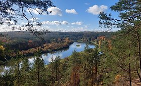Neries slėnis rudenį