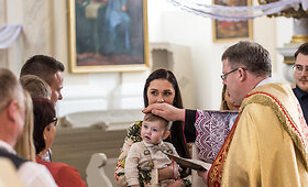 Indrės Juodeikienės sūnaus Kasparo krik&scaron;tynos