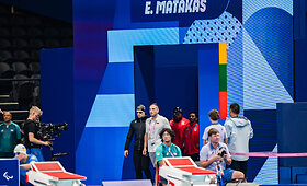 Edgaro Matako startas Paryžiaus paralimpinių žaidynių 50 m plaukimo laisvuoju stiliumi finale