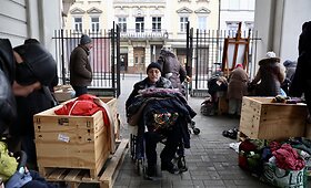 &bdquo;Stiprūs kartu&ldquo; dalija humanitarinę paramą Lvive
