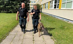 Prevencinė akcija prie Alytaus mokyklų