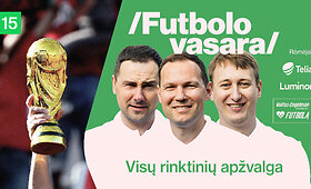 &bdquo;Futbolo vasara&ldquo;: pasaulio čempionato įžvalgos, prognozės ir įdomybės