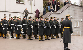 Atsisveikinimo ceremonija su Lietuvoje mirusiu Belgijos kariu
