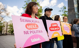 Laisvės partijos organizuojama akcija &bdquo;Meilė nugalės&ldquo;