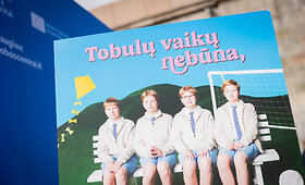 Ant Vilniaus Žaliojo tilto i&scaron;kilo skulptūros tobuliems vaikams