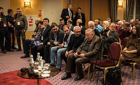 Rusijos &scaron;nipas Ivanas Žigariovas, prisistatinėjęs žmogaus teisių aktyvistu Ivanu Žichariovu, dalyvavo Laisvosios Rusijos forume Vilniuje 2017 metais.