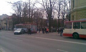 &bdquo;Ford&ldquo; susidūrė su troleibusu