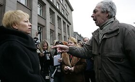 Latvijoje mokytojų protestas