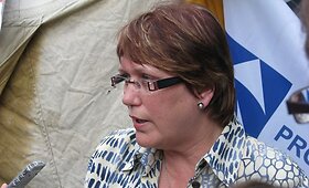 Profsąjungų bado akcija prie Seimo