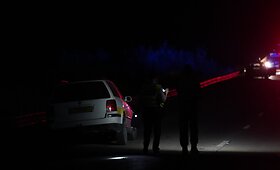 Netoli Jonavos ie&scaron;komas po avarijos pabėgęs automobilio su airi&scaron;kais numeriais vairuotojas