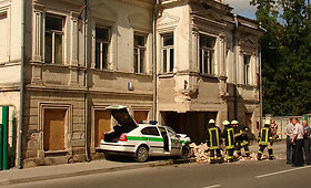 Per avariją Ukmergėje sužalotas policininkas