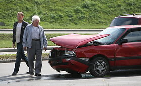 Vilniaus centre susidūrė trys automobiliai