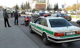 Per avariją Ukmergėje sužalotas motociklininkas