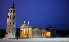 Naktinis Vilnius &scaron;altą sausio vakarą