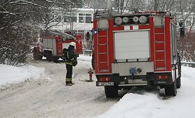 Vilniaus ugniagesiai skubėjo gesinti gaisro vaikų darželyje