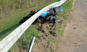 Ukmergės rajone avariją patyrė motociklu važiavęs Vilniaus policininkas