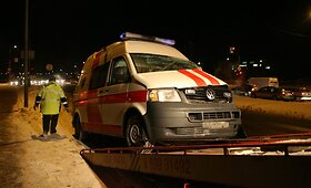 Vilniuje nukentėjo į avariją patekusios greitosios vairuotojas