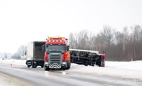 Avarijos automagistralės atkarpoje tarp Kauno ir Cinki&scaron;kių