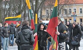 Tradicinė jaunimo eisena Vilniaus centre Kovo 11-osios proga