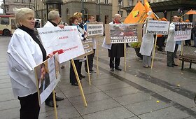 Vilniuje &ndash; protestai prie&scaron; Vyriausybės taupymo priemones 