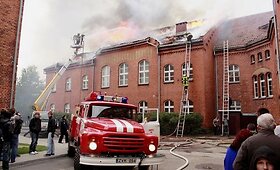 Gaisras &Scaron;ilutės turizmo ir paslaugų mokykloje