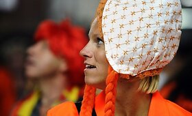 Olandų sirgaliai atvyko palaikyti savo rinktinės