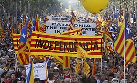 Ispanijoje demonstrantai reikalavo Katalonijos autonomijos 